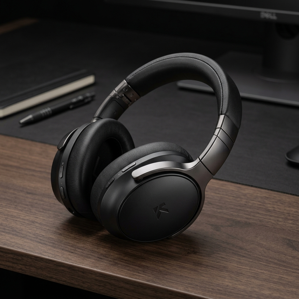 Wireless active noise canceling headphones